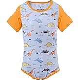 CutiePlusU Men's Cotton Button Crotch Bodysuits Adult Romper Onesie for Men Print