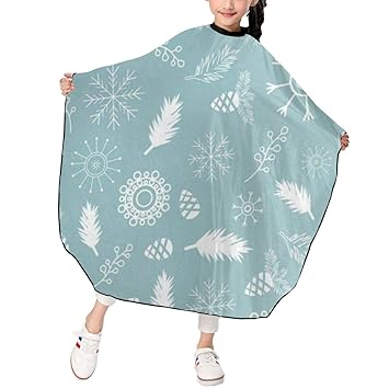 Amazon Com Snowflakes Branches Kids Barber Cape Professional Home