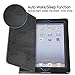 UrSpeedtekLive iPad 2/3/4 Case, Folio Case Cover for iPad 4th,iPad 3/2 - Black