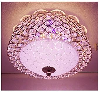 Buy Homeshop52 Peacock Crystal Glass Chandelier Ceiling Lamp For