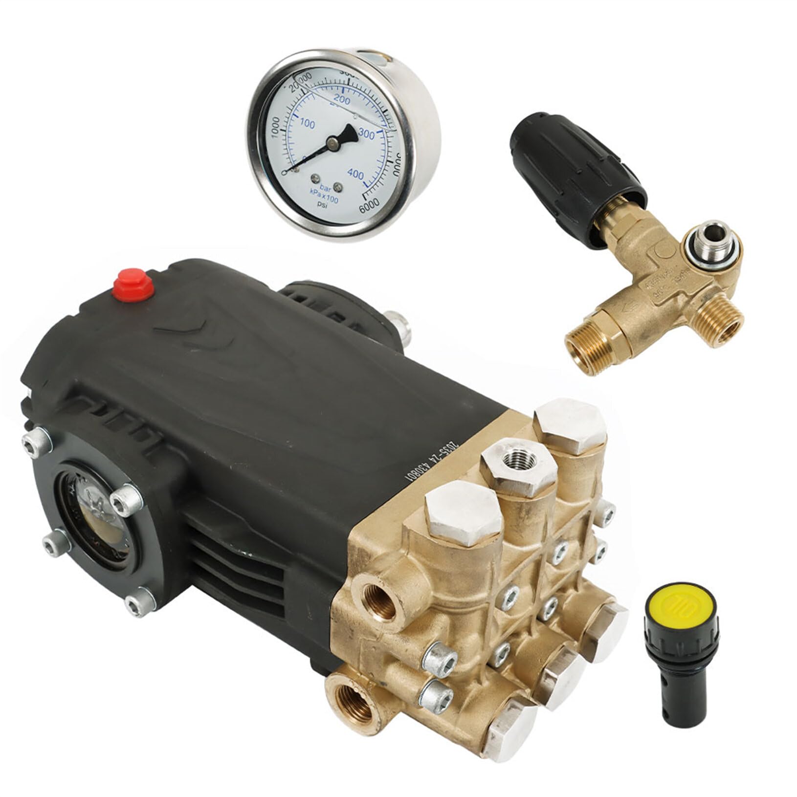 Photo 1 of raseparter TS2021 3500 PSI Pressure Washer Pump Triplex 5.6GPM Horizontal 24mm Shaft Washer Pump