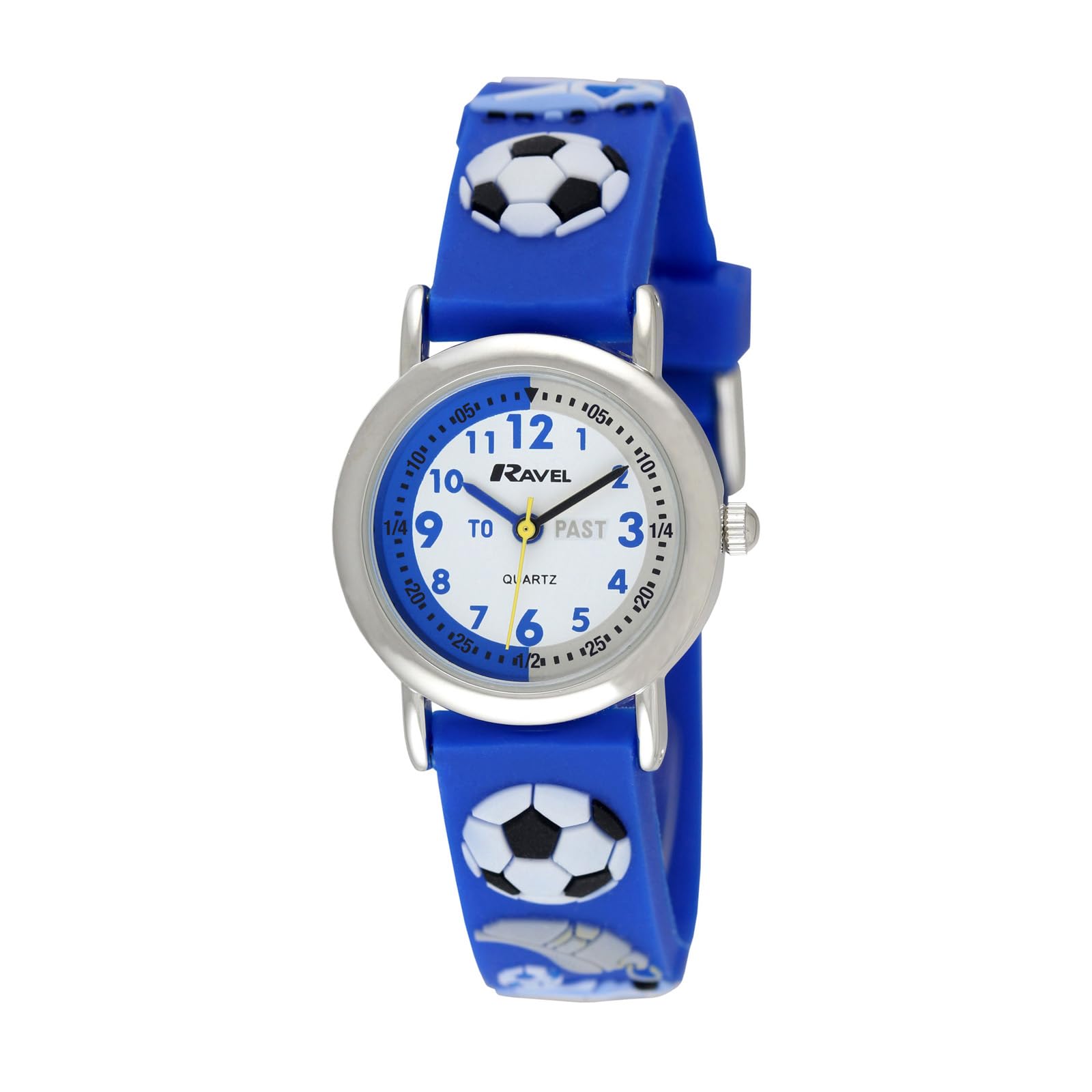 Ravel Children's Blue Football Time Teacher Watch