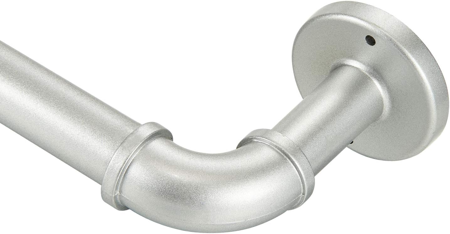 YuMierle 1 Inch Industrial Curtain Rods, Iron Curtain Rod