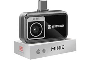 HIKMICRO Minie Thermal Camera for Android/iOS Phone/Tablet, Thermal Imaging Camera with SuperIR, Battery-Free, USB-C/Lightnin