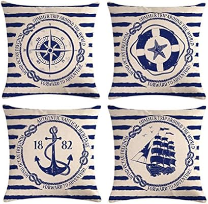 Amazon Com Ulove Love Yourself Nautical Throw Pillow Covers