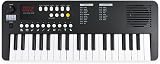 Axus 37 Mini Portable Keyboard Midnight Black USB-C or Battery Power view 1