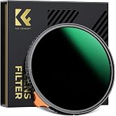 K&amp;F CONCEPT 82mm Variable ND Camera Lens Filter ND3-1000 (1.5-10 Stops) | Side Levers Adjustable Neutral Density Filter with 28 Multi-Layer Coatings for Camera Lens (Nano-X Series) FN724