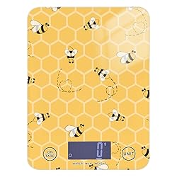 Yellow Bees Honey Food Scale Waterproof Digital