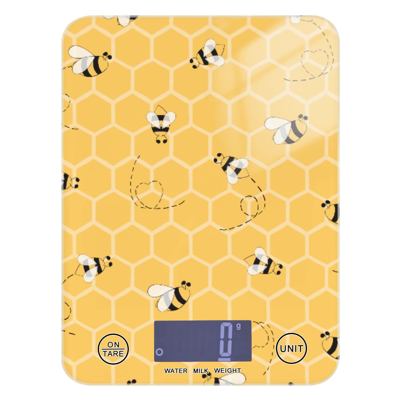 Yellow Bees Honey Food Scale Waterproof Digital