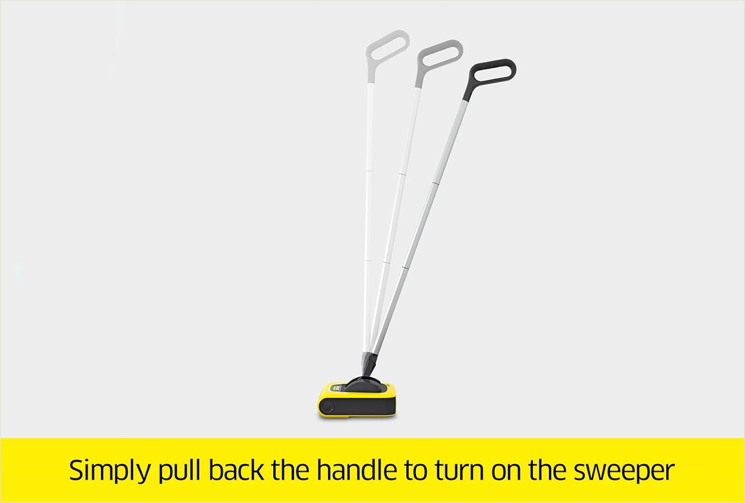 Yellow Karcher KB5 Cordless Sweeper Floor Cleaning Machines Carpet Sweepers