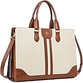BOSTANTEN Leather Laptop Briefcase for Women Shoulder Bag 15.6 Inch Business Computer Work Tote | Leather, 15.6 Inch, Business, Computer