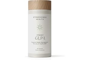 Stonehenge Health Dynamic GLP-1 Weight Management Supplement for Women and Men, 550mg Berberine, Akkermansia, Supports Appetite Regulation, Metabolic Wellness, Gut Health, Vegan, Non-GMO - 60 Veg Caps