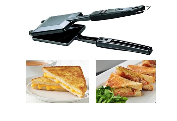 Inspire Non-Electric, Non Stick Coating Snack and Sandwich Gas Toaster/Sandwich Maker (Color May Vary)