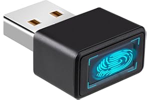 JIAN BOLAND USB Fingerprint Reader Fingerprint for Windows10/11, Windows Hello Plug-and-Play Automatic Driver Installation-Windows Password Free Operation