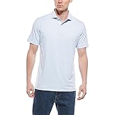 Peter Millar Ambrose Performance Jersey Polo In White/Blue Frost