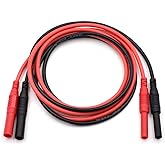 Meter Test Lead Extension Male to Female Connector 4mm Banana Plug to Jack Heavy Duty Silicone Wires Multimeter Leads Probes Adapter 14AWG (1 pair) (39.4")