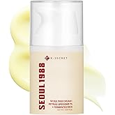 K-SECRET SEOUL 1988 Retinal Cream – Formulated with Advanced Retinal Liposome 1% and Fermented Rice Extract | Daily Fine Lines and Skin Texture Care | Korean Skincare, 50ml / 1.69 fl oz