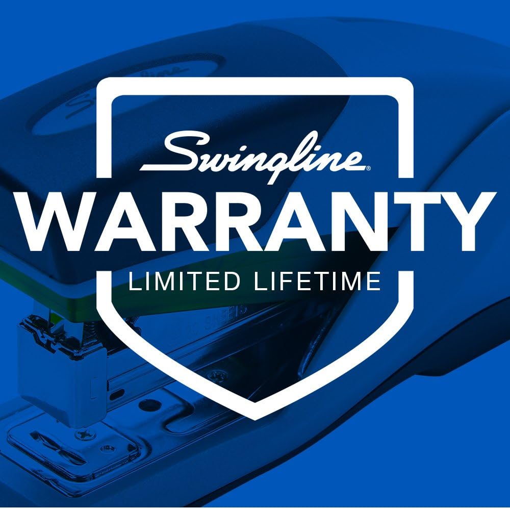 Swingline Stapler, Optima 25, Compact Desktop Stapler, 25 Sheet Capacity, Reduced Effort, Orange/Gray (66412) : Desk Staplers : Office Products