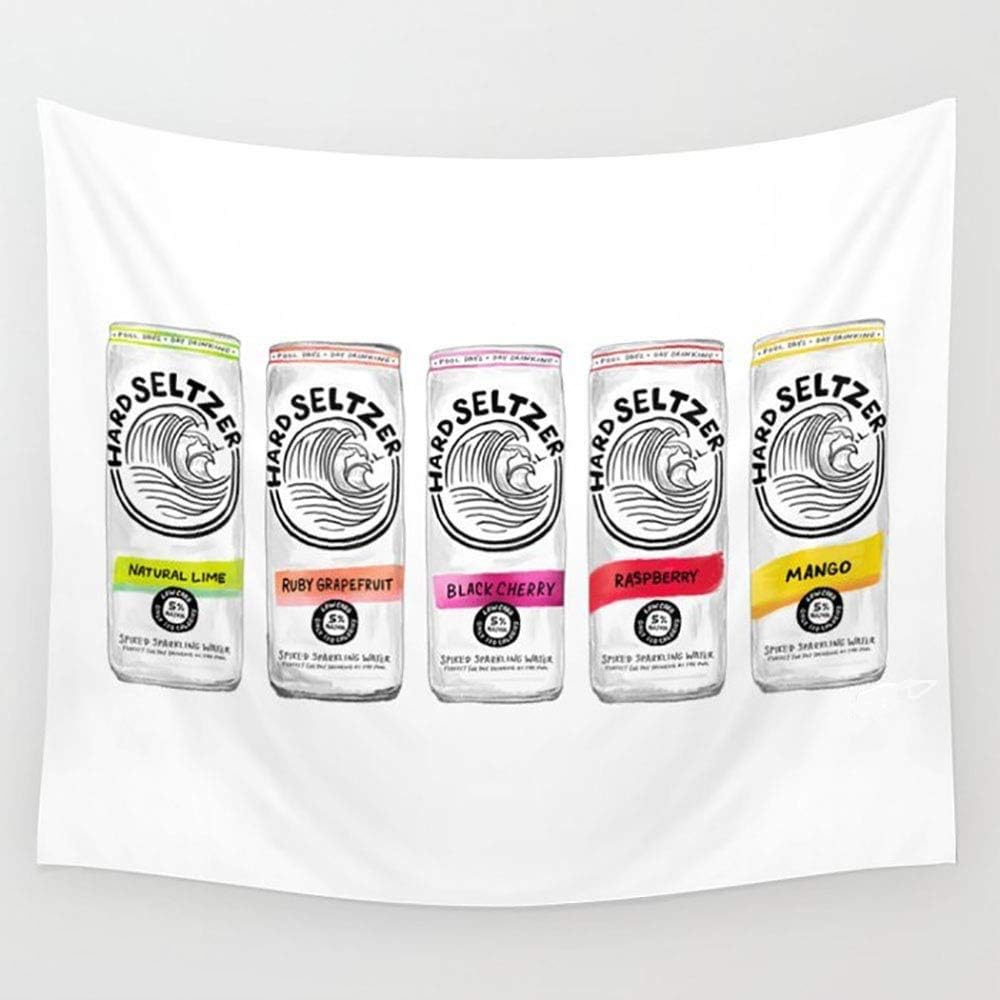 Ameiu-Design White Claw Illustration Wall Tapestry Hanging Tapestries Wall Art for Living Room Bedroom Dorm Decor 80X60 inches