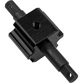 Vgoohobby Aluminum RC Differential Locker Spool 4x4 Diff Locker Mounts Compatible with 1/10 Traxxas Slash 4X4 Rustler 4X4 Stampede 4X4 Hoss VXL 4X4 RC Car (Black)