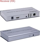 XYKJOBC 4K 60Hz HDMI 2.0 KVM Extender 60M USB Over CAT5e/6 Mouse Keyboard view 8