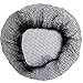6Pcs Hairnets Reusable Hair Nets for Food Service or Sleeping, No Knot and Latex Free Elastic Edge Mesh (M, Black-6pcs)