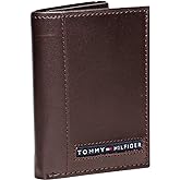 Tommy Hilfiger Men's Polished Lamb Trifold Credit Card Wallet