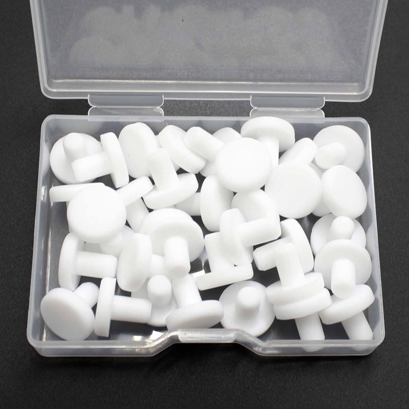 BOPOREAE 35 Pcs 5 mm/0.2 in Silicone Rubber Plug