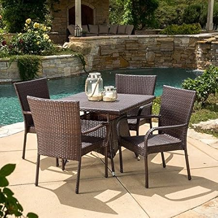 Amazon Com Patio Furniture Dining Set Patio Dining Set Wesley 5
