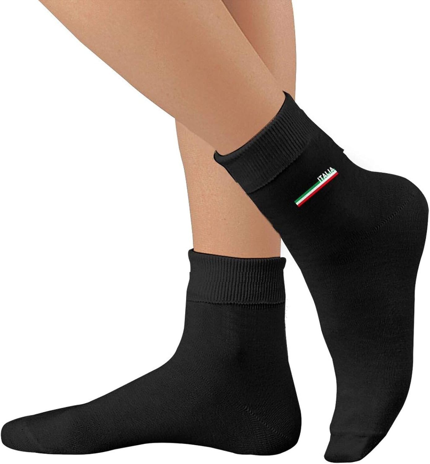 Italia Italy Italian Flag Unisex Cotton Crew Socks Casual Stocking