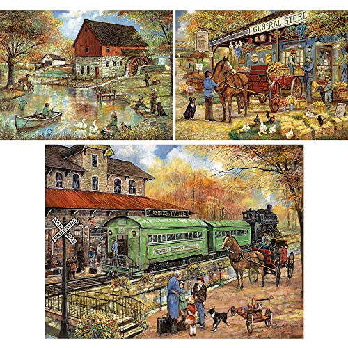 Bits and Pieces 1000 Piece Jigsaw Puzzles for Adults Value Set of