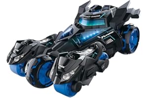 MING YING 66 Pull Back Cars Toys, Pull Back Vehicles Motorcycle Launcher Toy Die-cast 3 in 1 Catapult Race Trinity Chariot (Black)