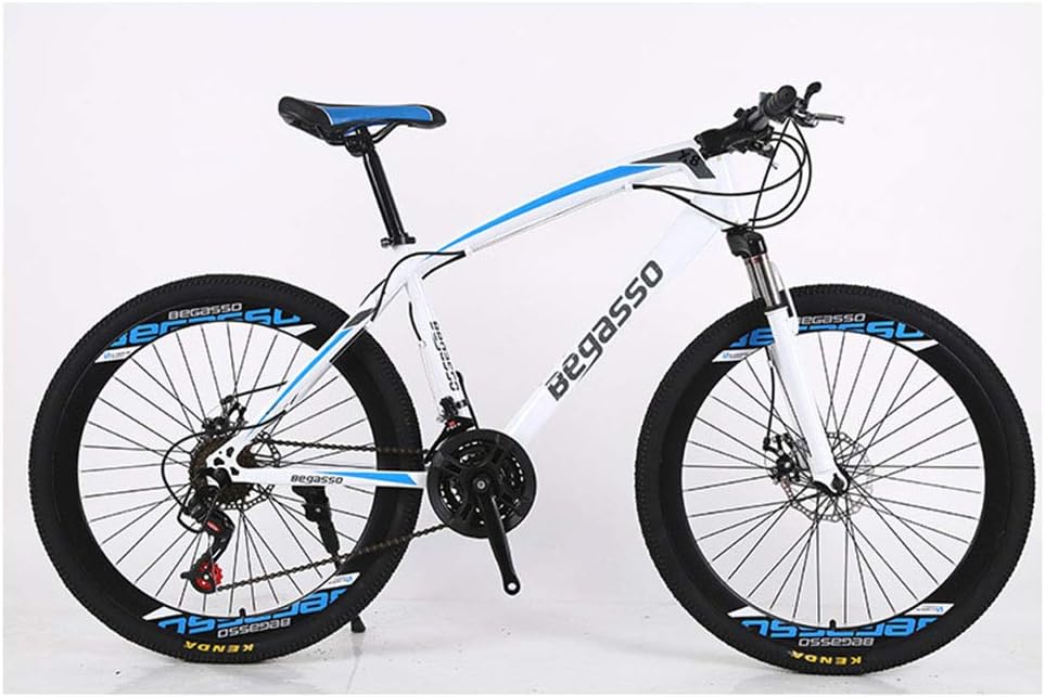 KXDLR 26" Mountain Bicycle, High-Carbon Steel Frame Mountain Trail Bike, Hardtail Mountain Bike with Dual Disc Brake, 21-30 Speeds