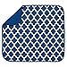 S&T INC. Dish Drying Mat for Kitchen, Absorbent, Reversible Microfiber Dish Mat, 16 Inch x 18 Inch, Blue Trellis