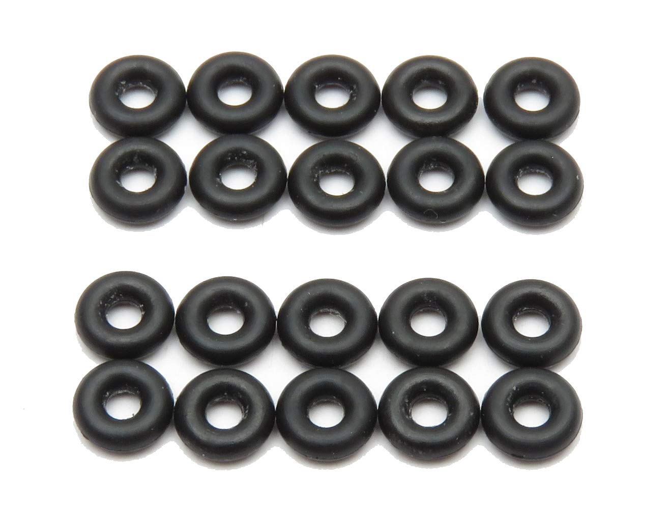 Namvo 20 pieces black rubber O-ring gasket, 1.4 * 1.5mm, sealing gas or liquid, faucet sealing pipe silicone gasket, suitable for garden hose accessories