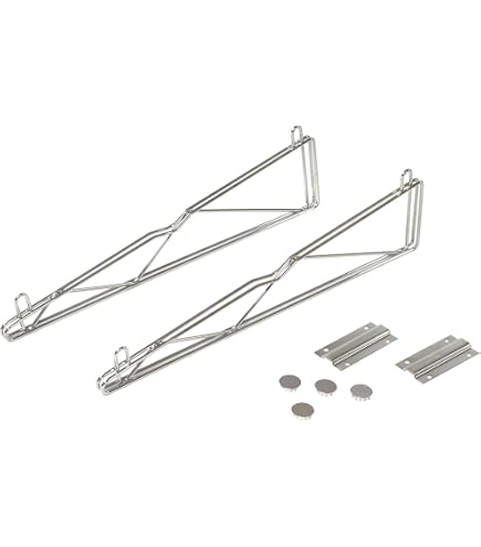 Omega Soporte De Montaje En Pared Doble Fijo Cromado