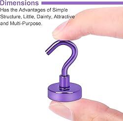 DIYMAG Magnetic Hooks, 30Lbs Strong Heavy Duty