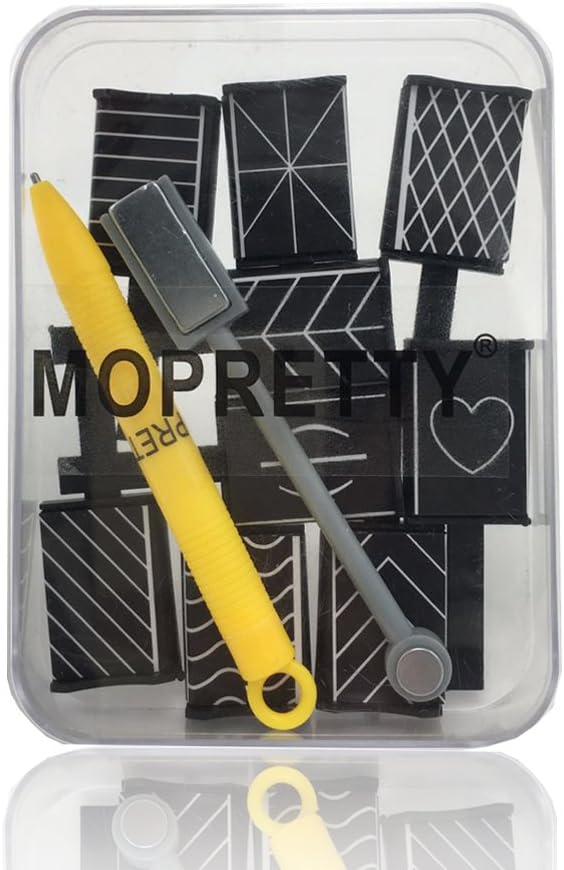 MOPRETTY 3D Magnetic Nail Art DIY Tool Nails Cat Eye Magnet Stick Plate Pen UV Gel Polish Magic 11Pcs/set