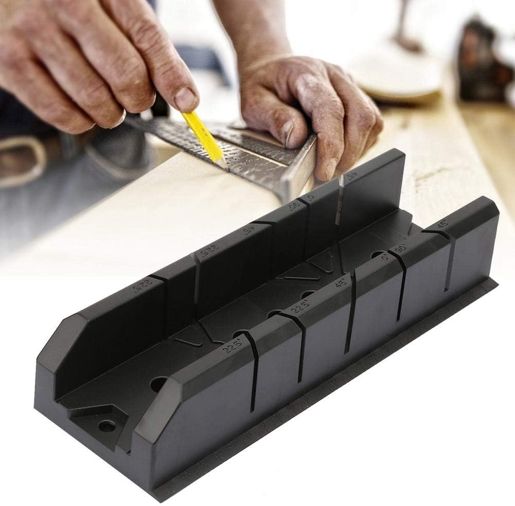 Woodworking Miter Saw Box Cabinet Wood Gypsum Oblique Cutting Tool(801), Black - Image 5