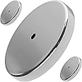 Master Magnetics RB70CX3 Round Base Magnet Fastener with 0.278-Inch Center Hole Chrome Plate, 2.64-Inch Diameter, 0.375-Inch
