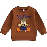 Madjtlqy Toddler Baby Boy Girl Halloween Outfit Pumpkin Sweatshirts Long Sleeve Crewneck Pullover Kids Fall Winter Clothes