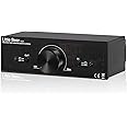 Nobsound Little Bear MC2 Mini Fully-Balanced/Single-Ended Passive Preamp; Hi-Fi Pre-Amplifier; XLR/RCA Volume Controller for Active Monitor Speakers (Black)