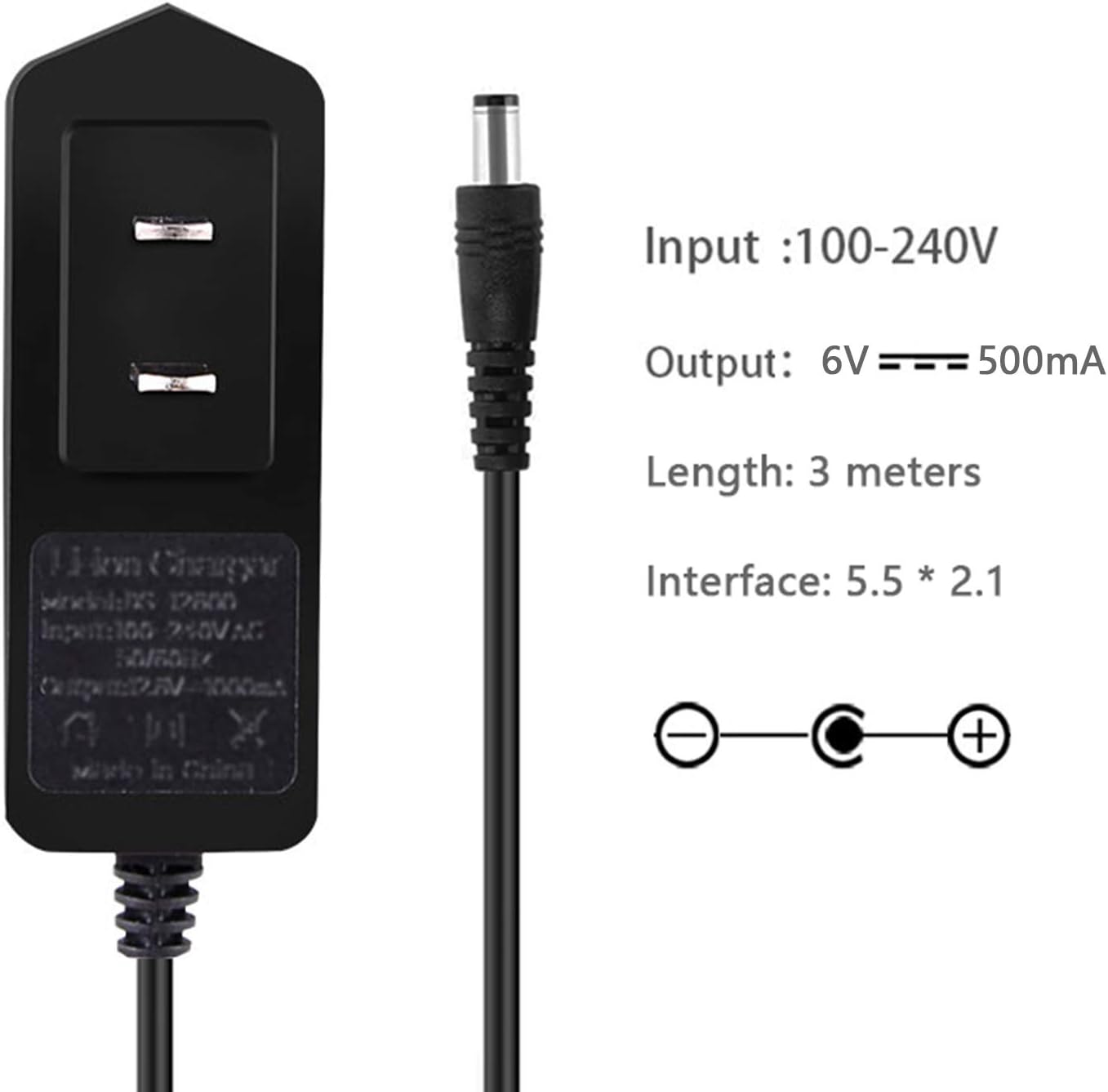 AC/DC 6V Adapter Compatible with for Kaito Voyager Series Radios, Replacement AD-500 Power Supply Charger Cord for KA500 KA600 KA007 KA008 KA009 and More (10 FT): Home Audio & Theater