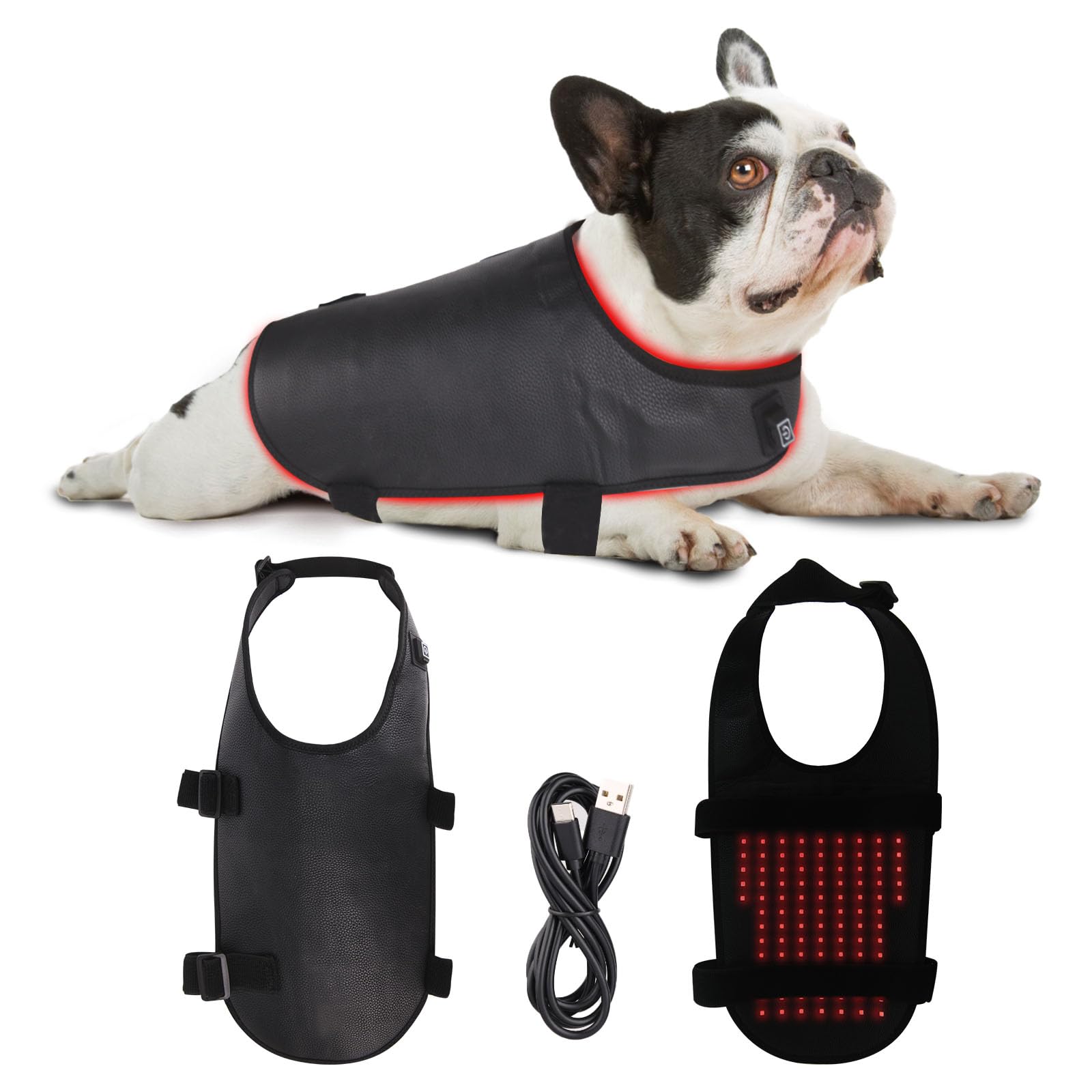 Photo 1 of **PARTIAL SET**Red Light Ther/apy Back Belt for Dogs and Cats, Wireless Wearable Design with 3 Light Modes and 15-Min Auto Shutoff for Pet Back Care