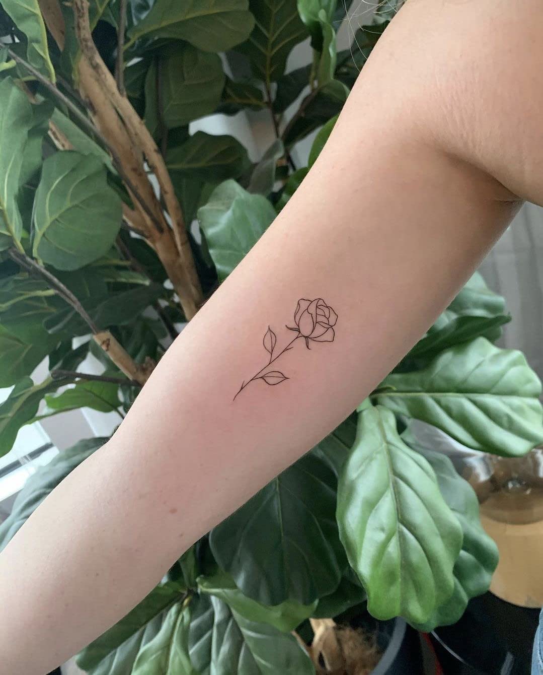Photo 1 of 5X2Y Tattoo Tech, Long Lasting Temporary Tattoos, Last 1-2 Weeks, Waterproof, Semi Permanent Tattoo, Realistic look, No Adhesive, No reflection (Two Rose)