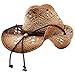 Sonoma (Medium) - Deadwood Trading | Natural Raffia Straw Cowboy Hats for Men & Women | Hit The Beach in Cowboy Style