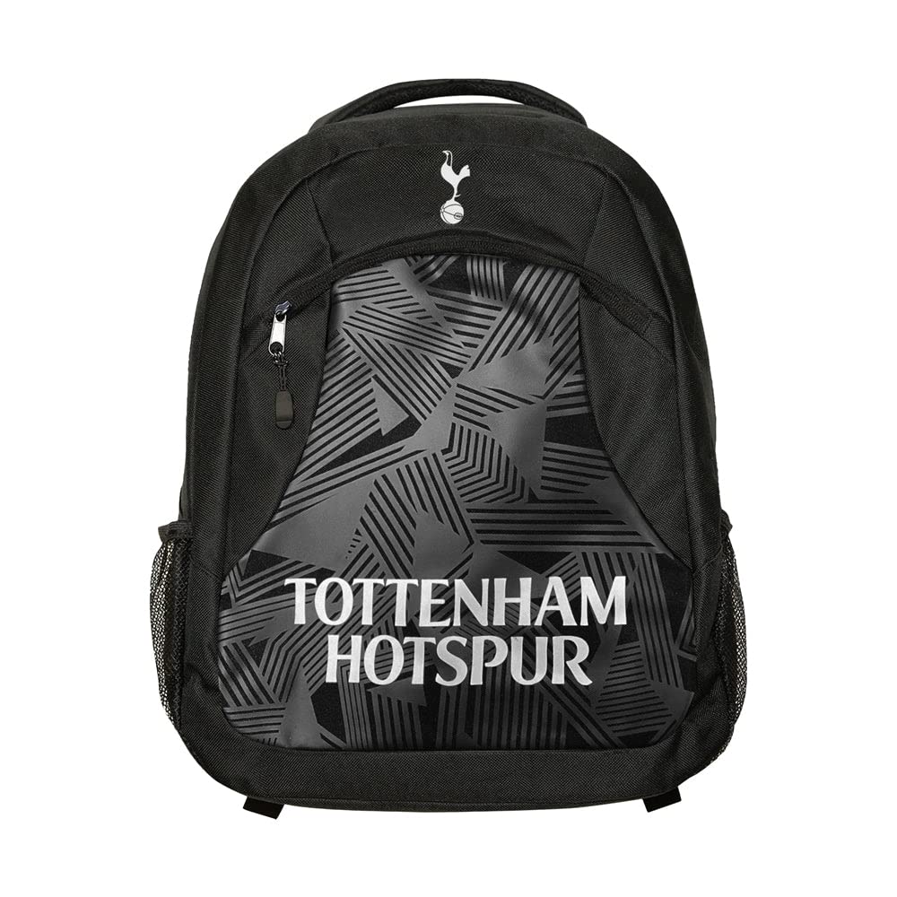 Icon Sports Unisex's Premium Backpack, Tottenham Hotspur Black, One Size