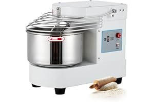 GarveeTech Commercial Food Mixer, 10.5 Qt Touch Screen Dough Mixer Machine with Timer, Security Shield, 650W Dual Rotating Dough Kneading Machine Food-grade Stainless Steel Bowl for Restaurant Bakery