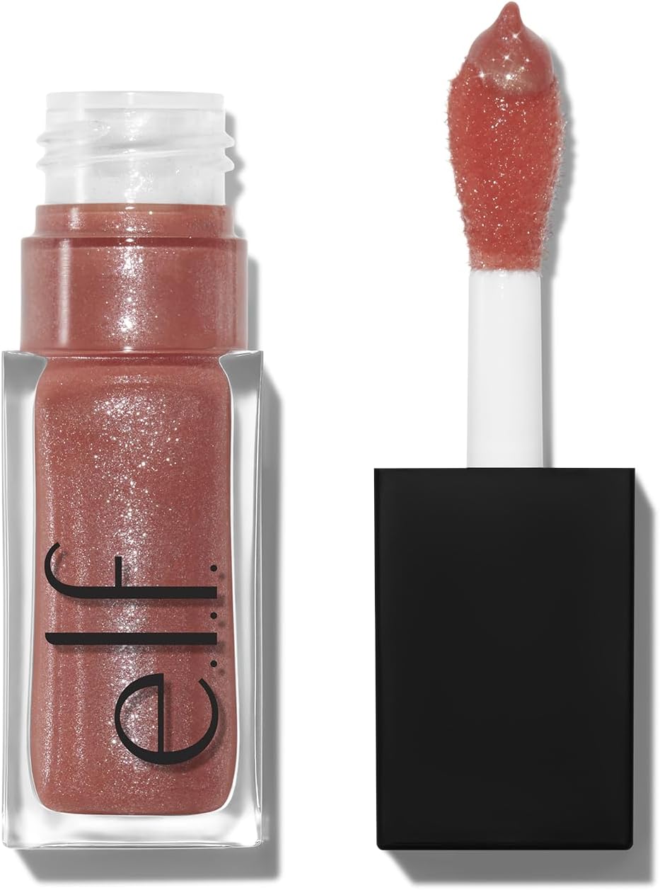 e.l.f. Glow Reviver Lip Oil Glimmer Nude Mint Scent Vegan Cruelty-Free