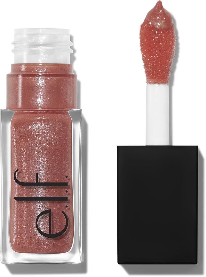 e.l.f. Glow Reviver Lip Oil Glimmer Nude Mint Scent Vegan Cruelty-Free